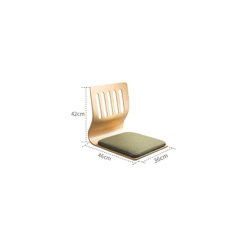 Chairs Chairs Living Room Chair Japanese Legless Chair Wooden Meditation Floor Chair Bay Window Backrest Chair Lazy Chair Cushion Floor Chair Lazy Sofa (Color : A1)
