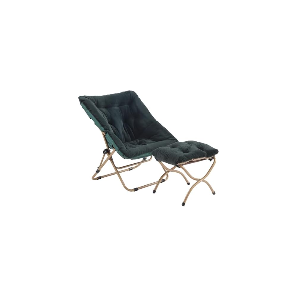 Tiita Comfy Folding Saucer Chair for Adults, Moon Chair, Grey