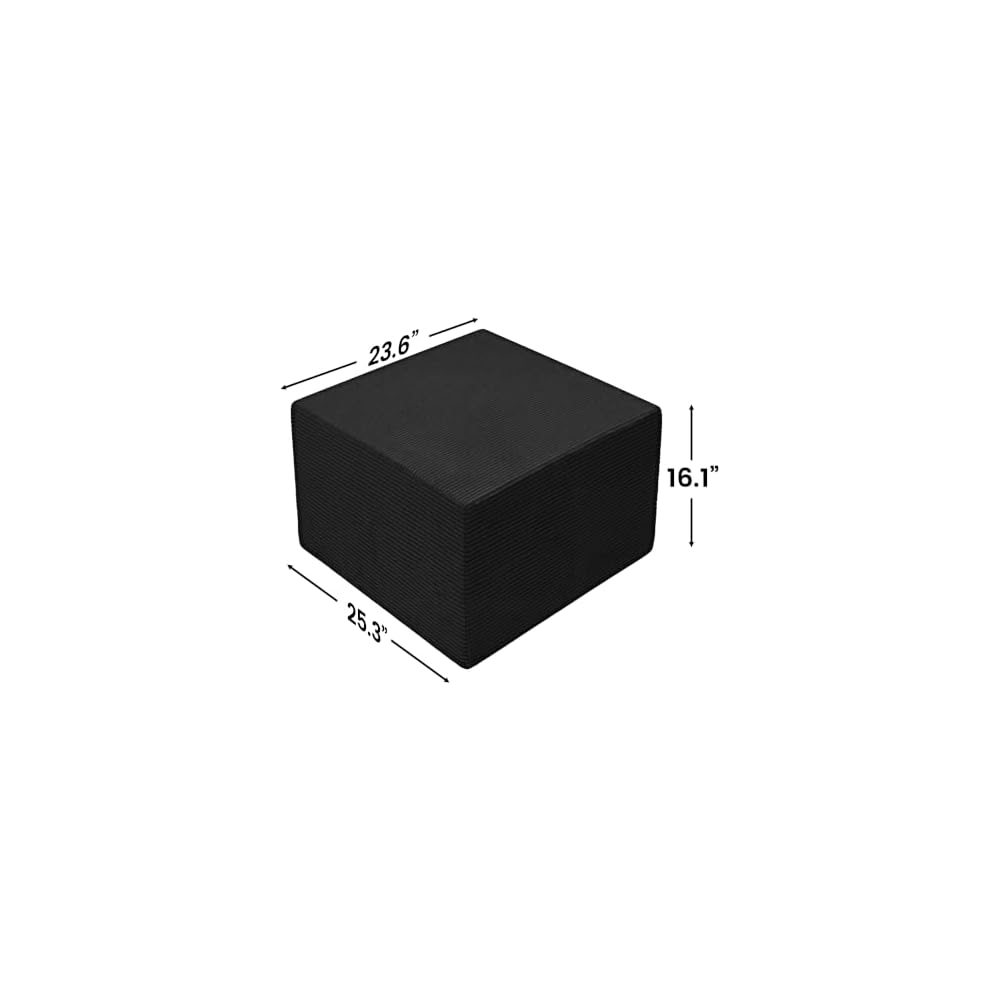 25.85" Boneless Sofa Module Compatible with Cloud Series Oversized Sectionals, No-Armrest Design for Modern Living Rooms & Bedroom
