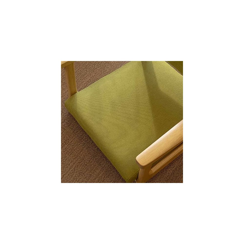 Floor Chair Japanese Floor Chair Legless Bay Window Backrest Lazy Chair with Armrests, Portable Japanese Tatami Chair, Meditation Floor Solid Wood Seating Chairs