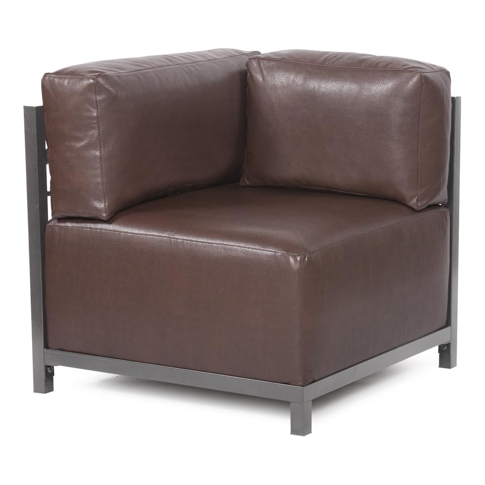 Howard Elliott Collection Axis Chair with Cover for Indoor and Outdoor Use, Cushioned Seating Chair with Titanium Frame for Living Room, Office or Bedroom, 30.5 x 32.5 x 30 Inches, Avanti Pecan
