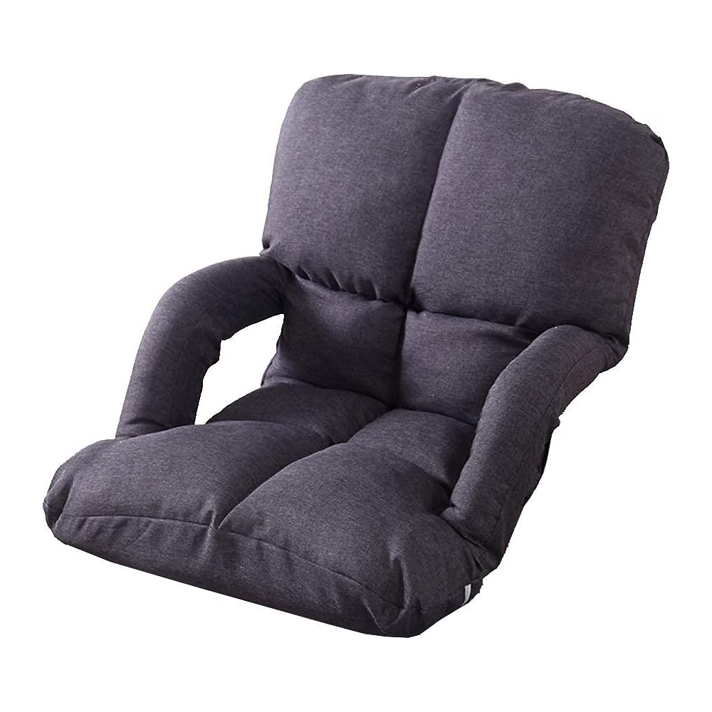 Renovation House Chairs Lounge Chair Lazy Couch and Foldable Chair with Armrests Balcony Bay Window Recliner Easy to Carry Durable (Color : Dark brown)